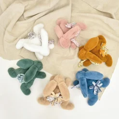 Peluche Lapin Doudou Pantin blanc (25 cm)