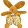 Peluche Lapin Doudou Pantin ocre (18 cm)