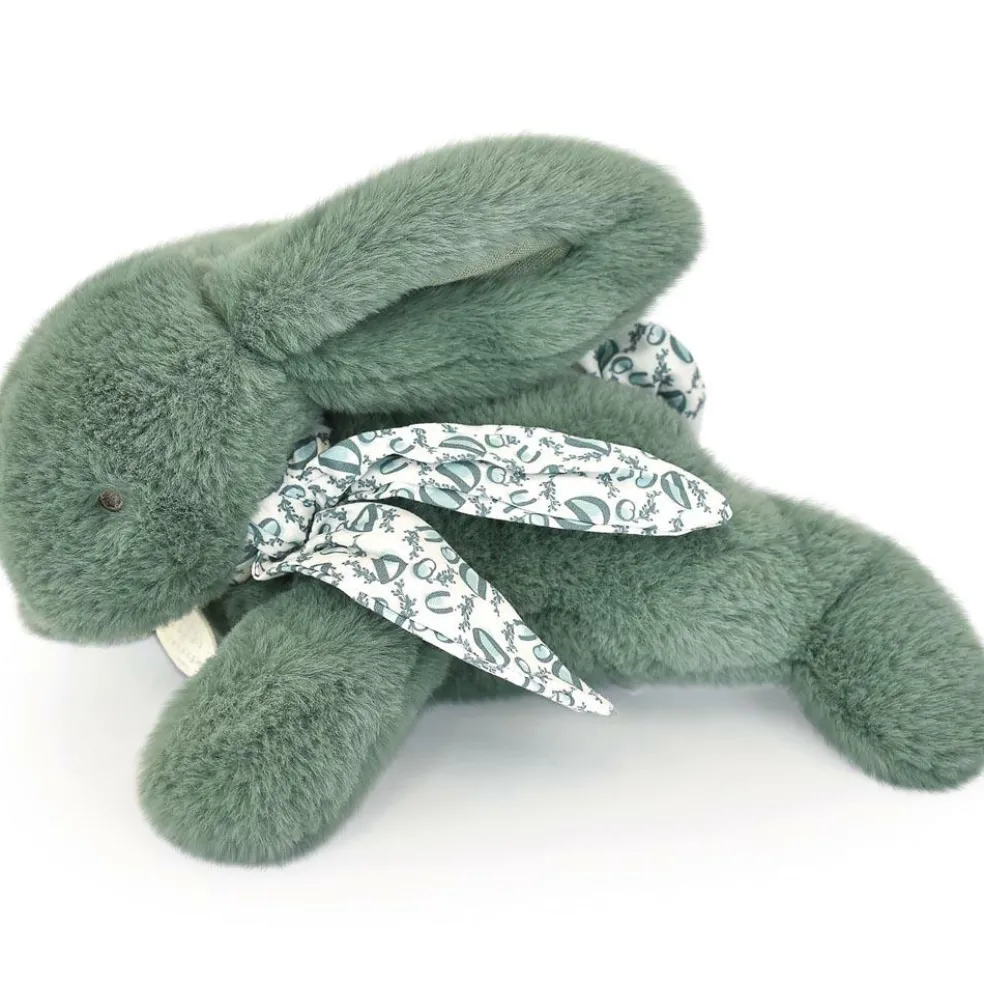 Peluche Lapin Doudou Pantin vert sauge (25 cm)