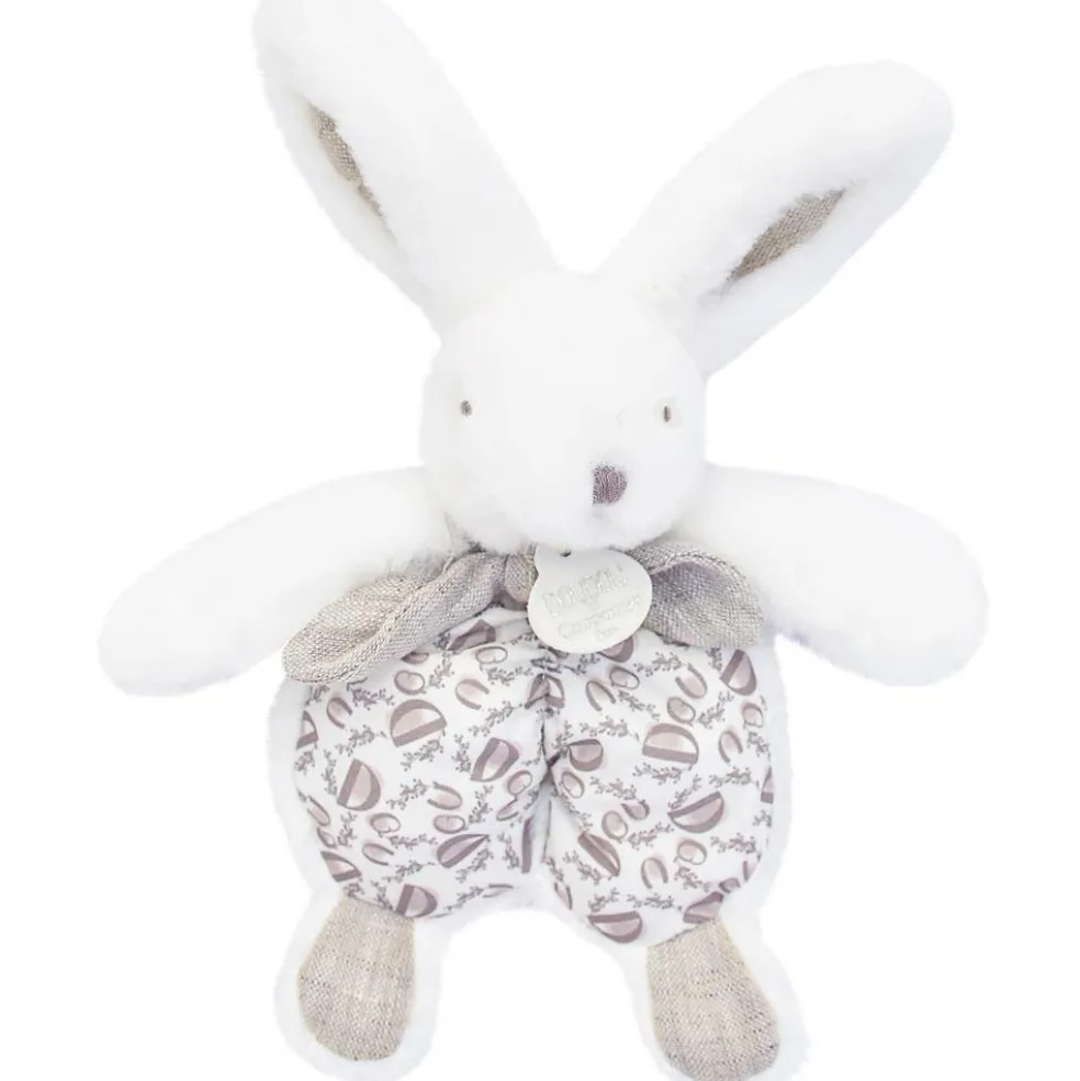 Peluche Lapin Doudou Pantin blanc (18 cm)