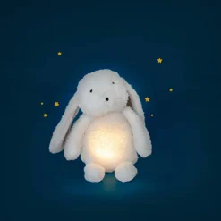 Peluche lapin lumineux Puce et Pilou (31 cm)