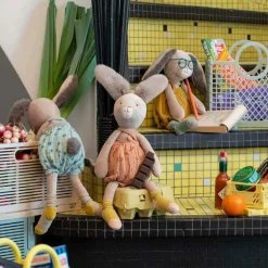 Peluche lapin ocre Trois petits lapins (38 cm)