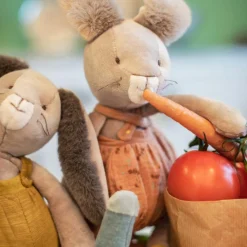 Peluche lapin ocre Trois petits lapins (38 cm)