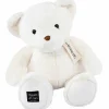 Peluche le Nounours blanc (40 cm)