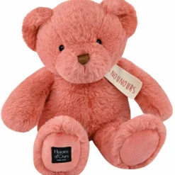 Peluche le Nounours rose praline (28 cm)