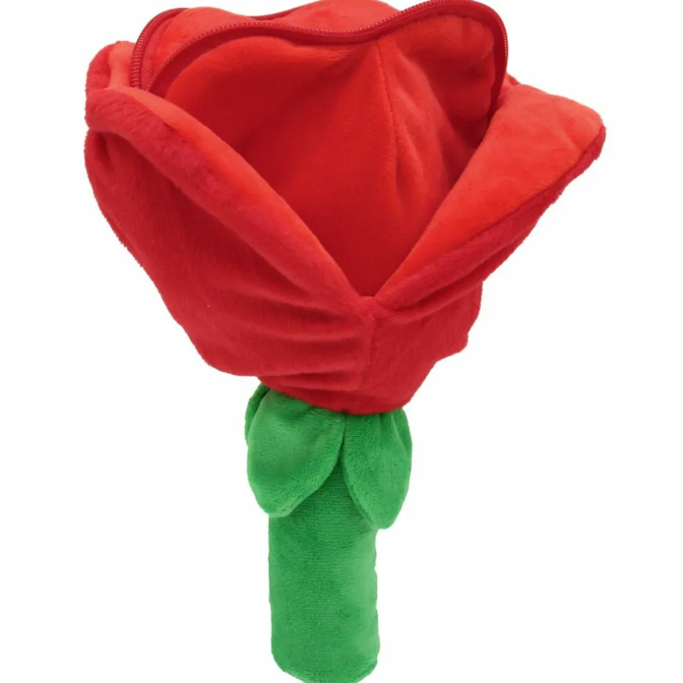 Peluche Les Flipetz Cœur et Fleur Rouge Coquelicot