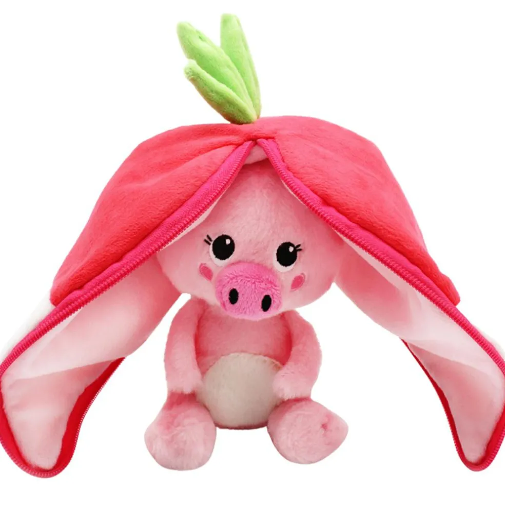 Peluche Les Flipetz Piglet le cochon-radis