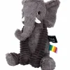 Peluche Les Ptipotos Dimoitou l'éléphant gris (35 cm)
