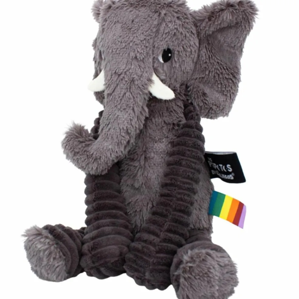 Peluche Les Ptipotos Dimoitou l'éléphant gris (35 cm)