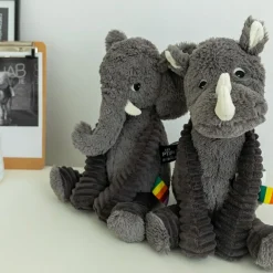 Peluche Les Ptipotos Dimoitou l'éléphant gris (35 cm)