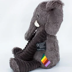 Peluche Les Ptipotos Dimoitou l'éléphant gris (35 cm)