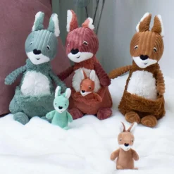 Peluche Les Ptipotos Kangourou cassonade (33 cm)