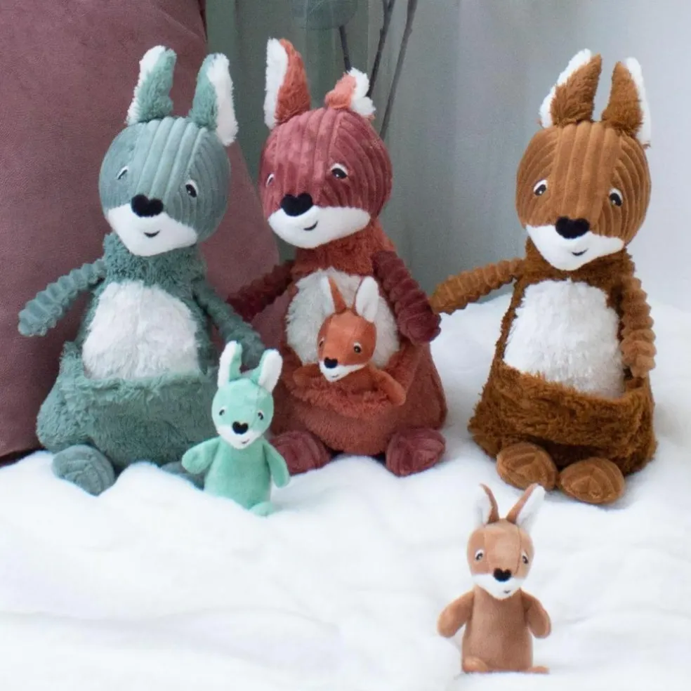 Peluche Les Ptipotos Kangourou cassonade (33 cm)