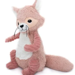 Peluche Les Ptipotos Netoitou le raton laveur rose (26 cm)