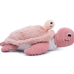 Peluche Les Ptipotos Sauvenou maman et bébé tortue rose (29 cm)