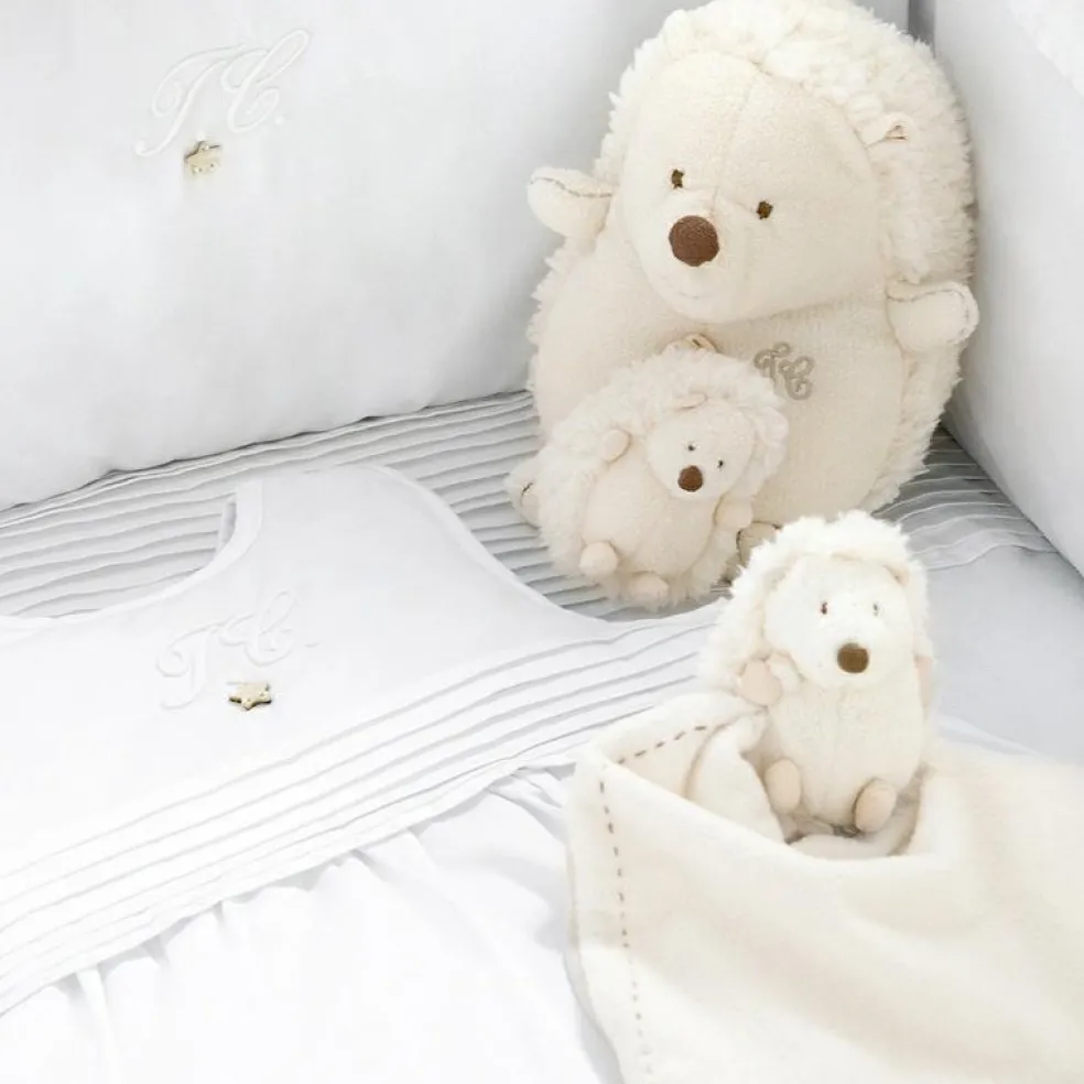 Peluche Léon le hérisson écru (12 cm)