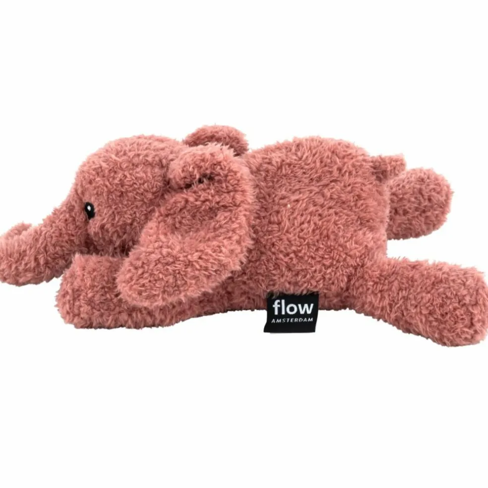 Peluche lumineuse George l'éléphant vieux rose
