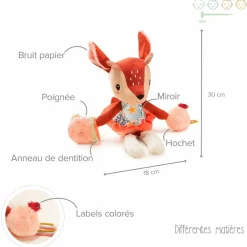 Peluche multi-activités Stella le faon