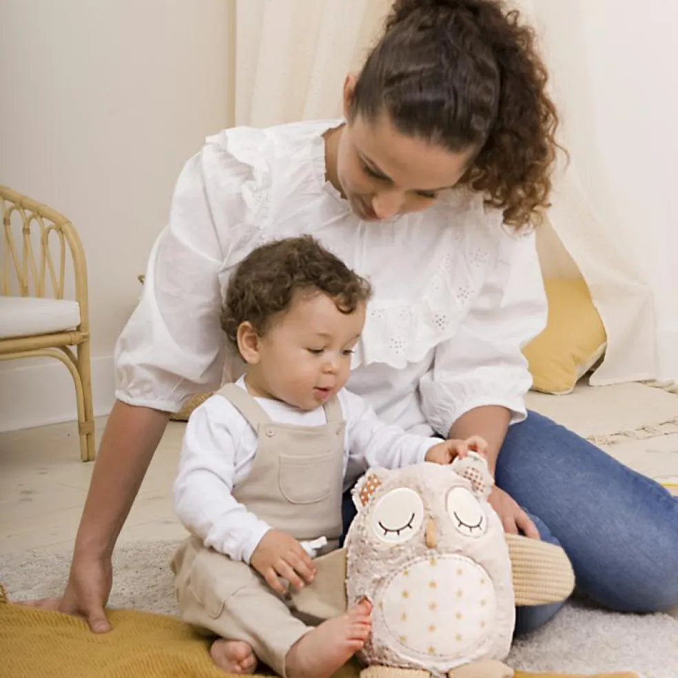 Peluche musicale bruit blanc hibou rêveur Smart Sensor