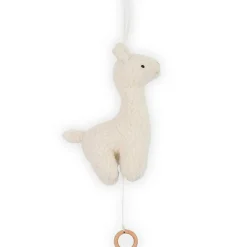 Peluche musicale Lama blanc
