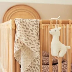 Peluche musicale Lama blanc