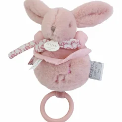 Peluche musicale Lapin Doudou rose (20 cm)