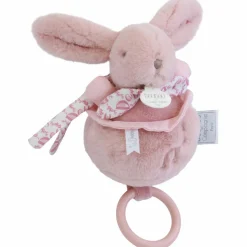 Peluche musicale Lapin Doudou rose (20 cm)