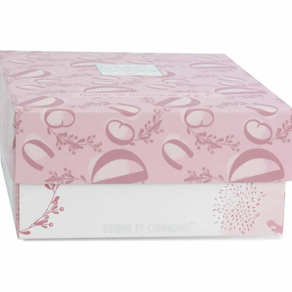 Peluche musicale Lapin Doudou rose (20 cm)