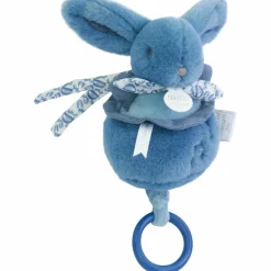 Peluche musicale Lapin Doudou bleu (20 cm)