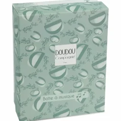 Peluche musicale Lapin Doudou vert sauge (20 cm)