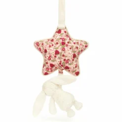 Peluche musicale Lapin en fleurs Crème (30 cm)