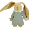 Peluche musicale lapin nid d'ange vert céladon (28 cm)