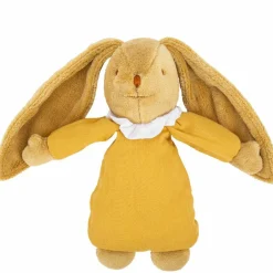 Peluche musicale lapin nid d'ange jaune curry (28 cm)