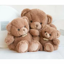 Peluche ours Bellydou marron (40 cm)