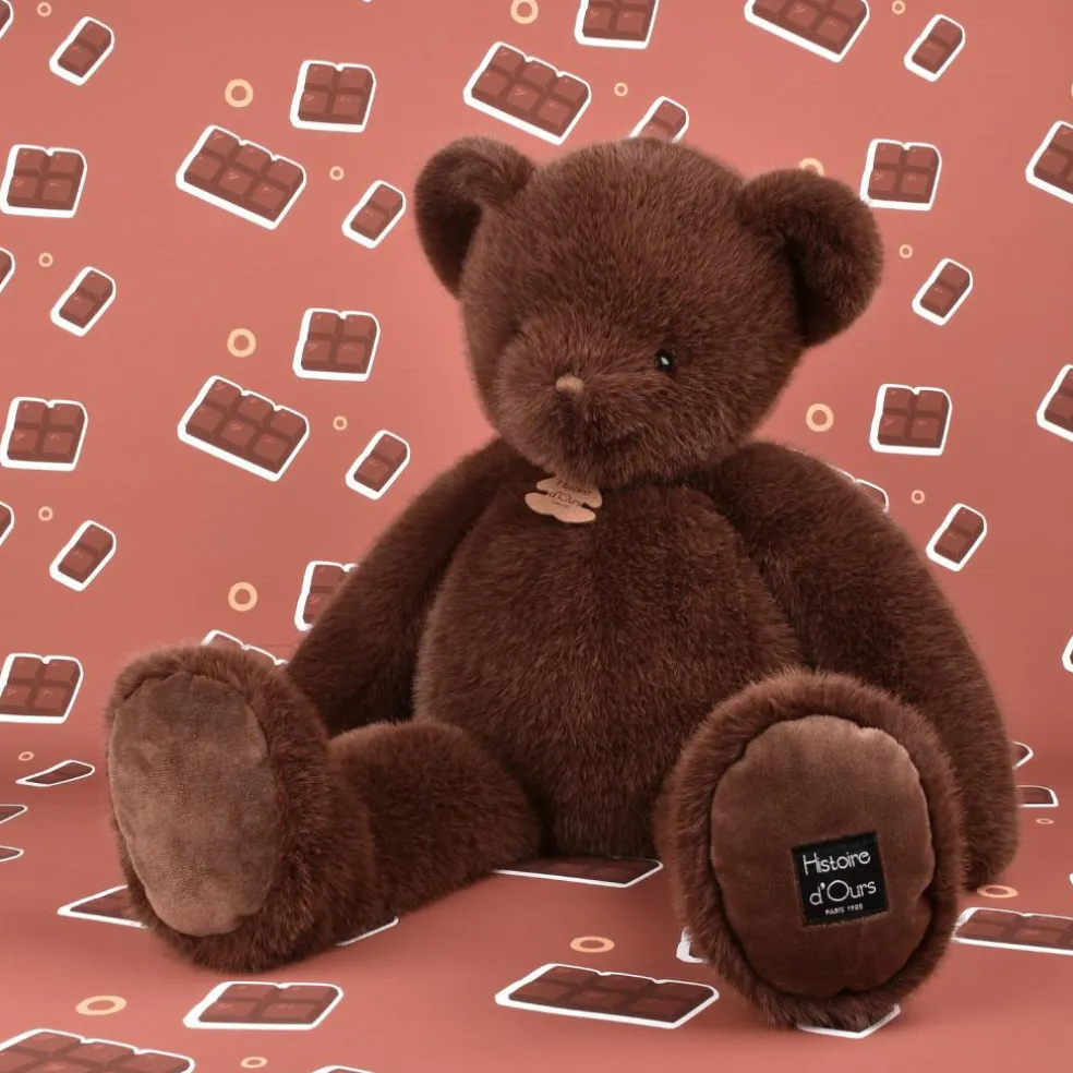 Peluche ours Clémentin Choco Cranberries (60 cm)