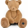 Peluche ours Clémentin Praline Cacahuète (80 cm)
