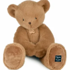 Peluche ours Clémentin Praline Cacahuète (60 cm)
