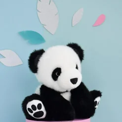 Peluche panda So Chic noir (25 cm)