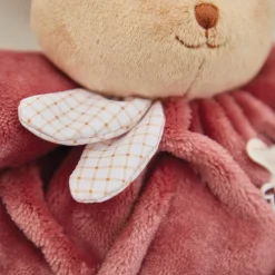 Peluche Patapouf Lapin bordeaux (17 cm)