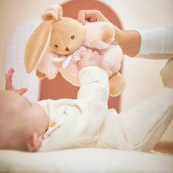 Peluche Patapouf Lapin rose (17 cm)