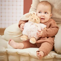 Peluche Patapouf Lapin rose (17 cm)