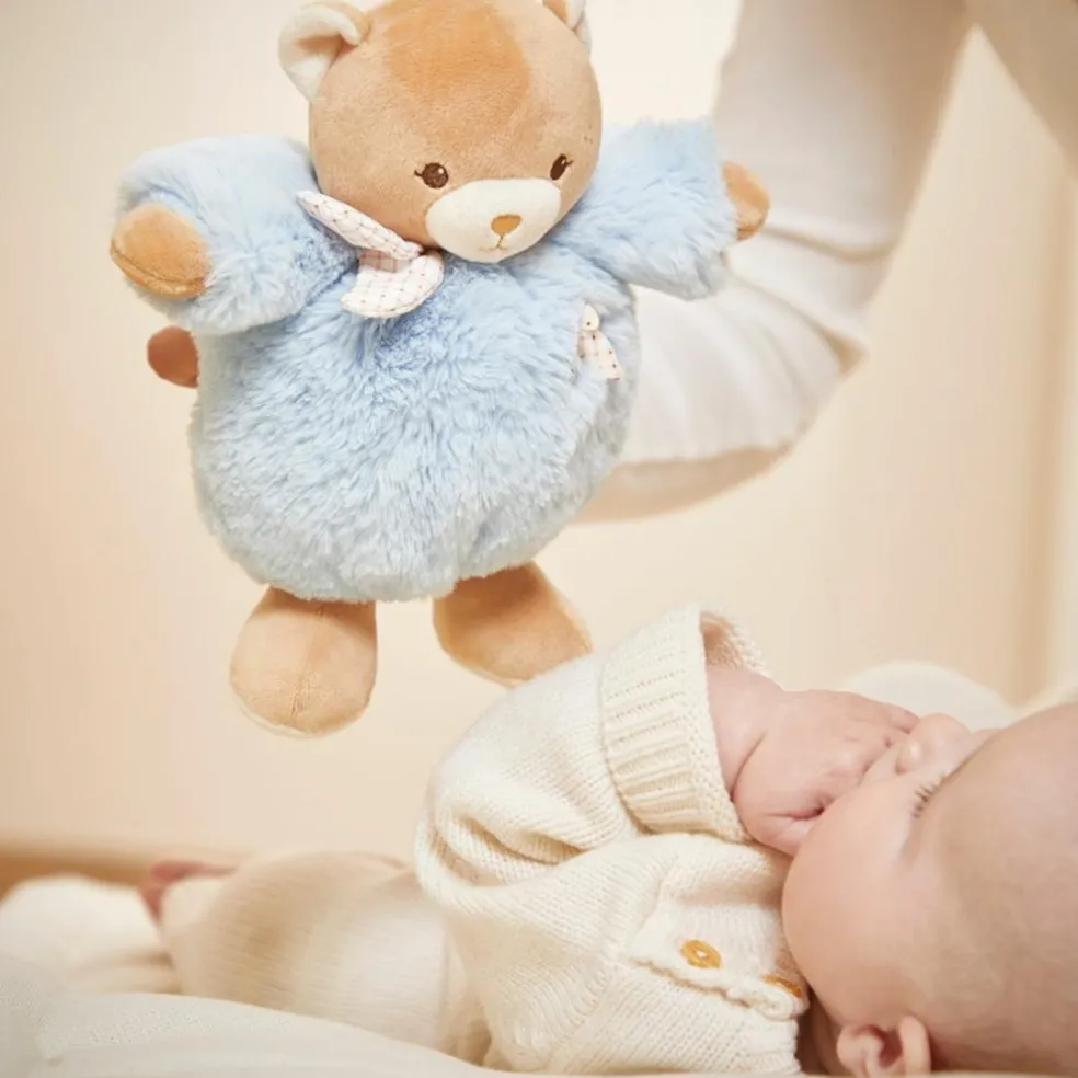 Peluche Patapouf Ours bleu (17 cm)