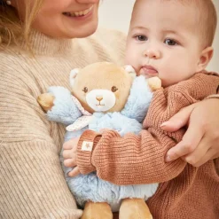 Peluche Patapouf Ours bleu (17 cm)