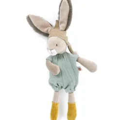 Peluche Petit lapin sauge Trois petits lapins (30 cm)