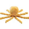 Peluche pieuvre Lapidou ocre (23 cm)