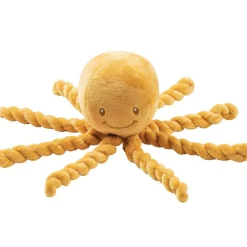 Peluche pieuvre Lapidou ocre (23 cm)