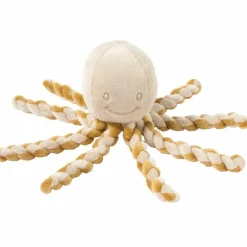 Peluche pieuvre Lapidou sable-caramel (23 cm)
