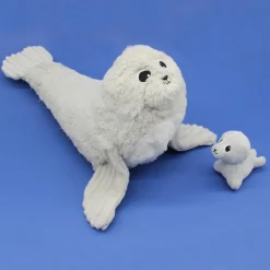 Peluche Ploufou maman et bébé Les Ptipotos (35 cm)