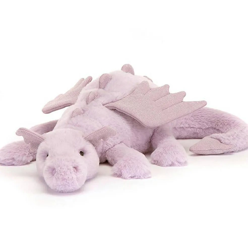 Peluche Scrumptious dragon lavande (50 cm)