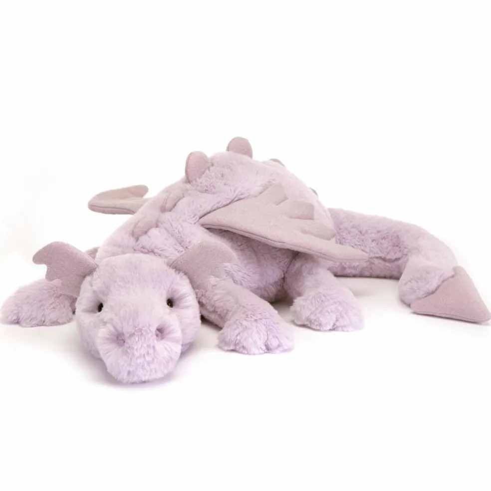 Peluche Scrumptious dragon lavande (66 cm)